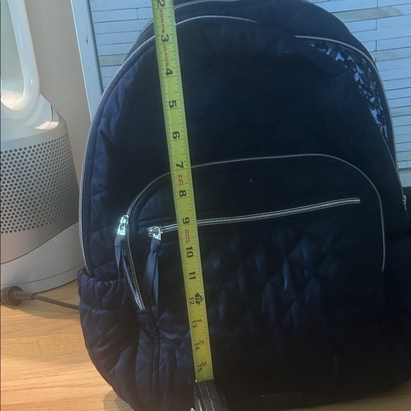 Vera Bradley Quilted Black Backpack - Picture 3 of 7